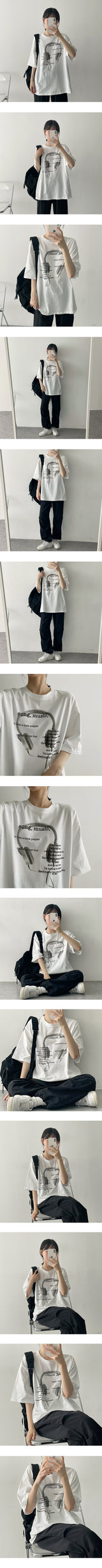 ヘッドセットショートスリーブTシャツ / Headset short sleeve T-shirt