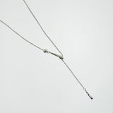 DEEP DROP NECKLACE SILVER