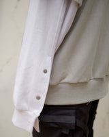 ボタンスリーブフーディー/ BUTTON SLEEVE HOODIE (4578389819510)