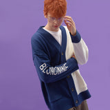 INTARSIA HALF HALF KNIT CARDIGAN_DARK BLUE (6610757124214)