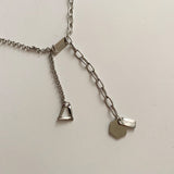 ユニーク2ウェイヘックスボールドチェーンネックレス/hacx Unique Two-Way Hex Bold Chain Necklace