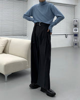 ツインベルトワイドパンツ/SK Twin Belt Wide Pants (3 colors)