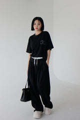 オビカラーマッチングマルチスラックス/Obi Color Matching Multi Slacks (2color)