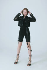 ストリングバイカーショーツ/STRING BIKER SHORTS BLACK