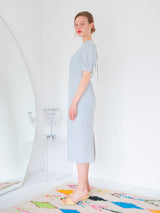 SHIRRING DETAIL MIDI ONEPIECE_BLUE (6580076216438)