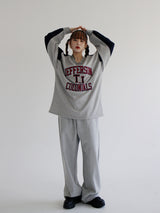 JeffersonVネックスウェットシャツ/Jefferson V-Neck Sweatshirt (2color)ね