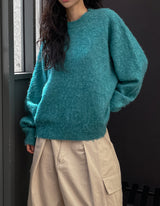 (UNISEX)シュガーアルパカヘアニット