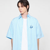 スモールドローイングスマイルオーバーフィットショートスリーブシャツ / Small Drawing Smile Overfit Short Sleeve Shirt