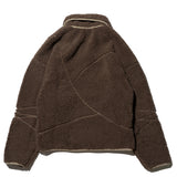 puzzle fleece jacket