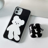 ソフトベアブラックフォーンケース / Soft Bear black Phone Case