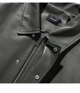 ラムスキンオーバーフィットボンバージャケット/LAMSKIN OVERFIT BOMBER JACKET