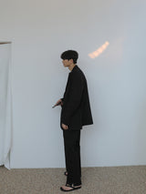 ハローリネンカッティングロングワイドパンツ