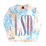 L.S.D Tie dye long sleeve - Blue/Orange (6674995118198)