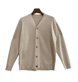 V-Neck Ribbed Cardigan (6684154527862)