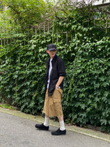 グルーミーチェック長袖シャツ
