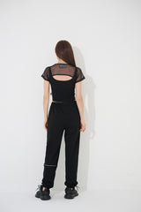 レイヤードクロップTシャツ/Layered Crop Tee