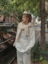 (UNISEX) アーティクルレタリングルーズ長袖