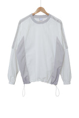2wayナイロンスェットシャツ / two-way nylon sweatshirt