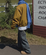 (UNISEX) ビートルズピンタックウールボンバージャンパー