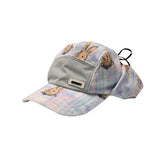 パットイヤーフラップハット / BSR2223FWCP013 BR PAT EARFLAP HAT PINK CHECK