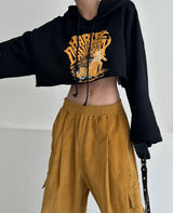 a street cropped hoodie