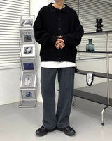 ウォーマーバルーンカラーカーディガン / AZ Warmer Balloon Collar Cardigan (7 colors)