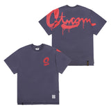 22 DRIP OVERSIZED T-SHIRTS GREY / PURPLE GREY (6699454431350)