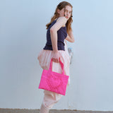 フリルハートミニバッグ / FRILL HEART MINI BAG, FUSCIA