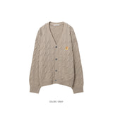 LMN Prep Cable Embroidery Cardigan (10 colors)
