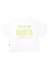 クルーネッククロップトップTシャツ / Crew neck crop top T-shirt (2624772898934)