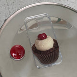 チェリーカップケーキフォーンケース スマホグリップ セット
