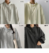 ボトムスリットフードドレス/Bottom slit hooded dress