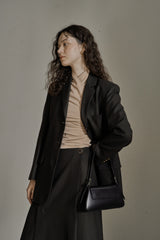 ウールツイルセットアップジャケット/WOOL TWILL SETUP JACKET_DEEP KAHKI