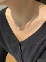 [92.5silver] merry pearl necklace