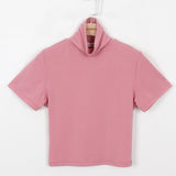 Chewy Crop Mock Tee - t