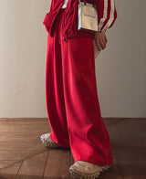 スーパーワイドロゴパンツ / [自主製作] Super wide logo pants (3 color)