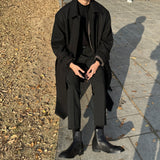 セイントローブウールヒデンマックコート / Saint Robe Wool Hidden MacCourt (black)