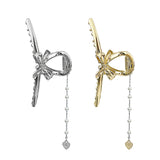 RIBBON HEART CLIP HAIR PIN