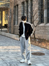 LMN ラインフリースジャージー / LMN line fleece jersey (black)
