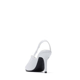 Stiletto Sling-Back Sandal Heel(White)