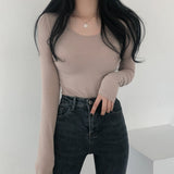 フリースドスクープネックトップ / Fleeced Scoop Neck Top
