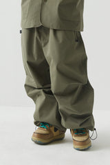 ロゴコットンスーパーワイドパンツ / BSR2223FWPT005 LOGO COTTON SUPER WIDE PANTS KHAKI