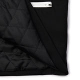 [UNISEX] Satin-Trimmed Padded Racing Jacket (Black)