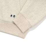 WITTY BUNNY WAPPEN NAPPING HOODIE ZIP UP [OATMEAL]