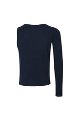 ONE SLEEVE BASIC T-SHIRT NAVY