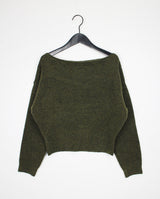 ソフトリップラインニット / Soft lip line knit (5color)