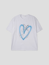 ラビットハートハーフスリーブ / Rabbit heart half sleeves 2color