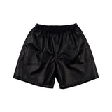 トラッカーファックスレザーショーツ/[UNISEX] Faux-Leather Shorts (Black)