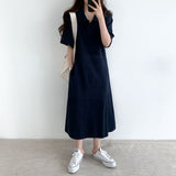 ハーフスリーブカラードドレス / Half Sleeve Collared Dress