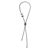 NO.482 [BLACK] STAR CODE LOCK NECKLACE
